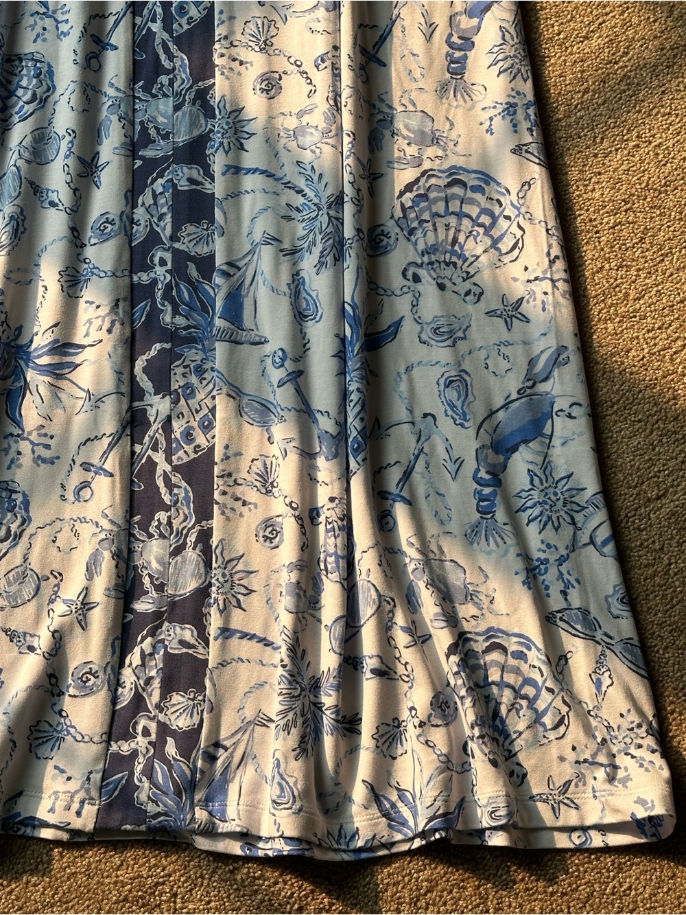 Lilly Pulitzer Blue & White Toile-Style Carmilla Maxi Dress - Picture 2 of 7